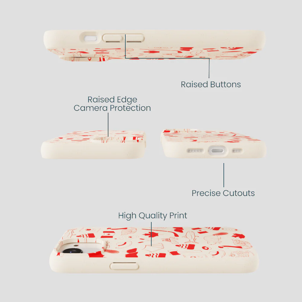 Seashell True North Red iPhone 16e/17e Case - Image 3