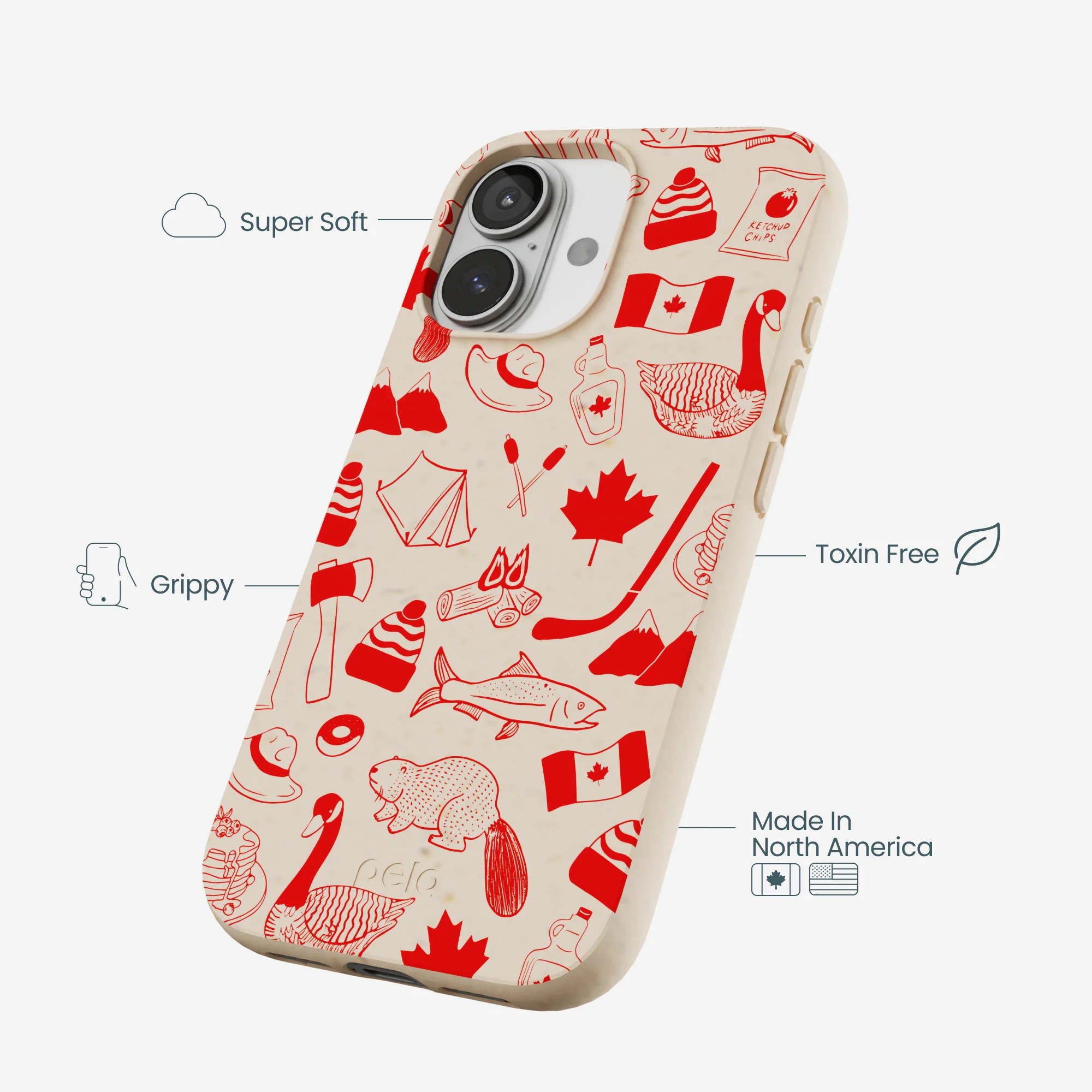 Seashell True North Red iPhone 17 Case - Image 4