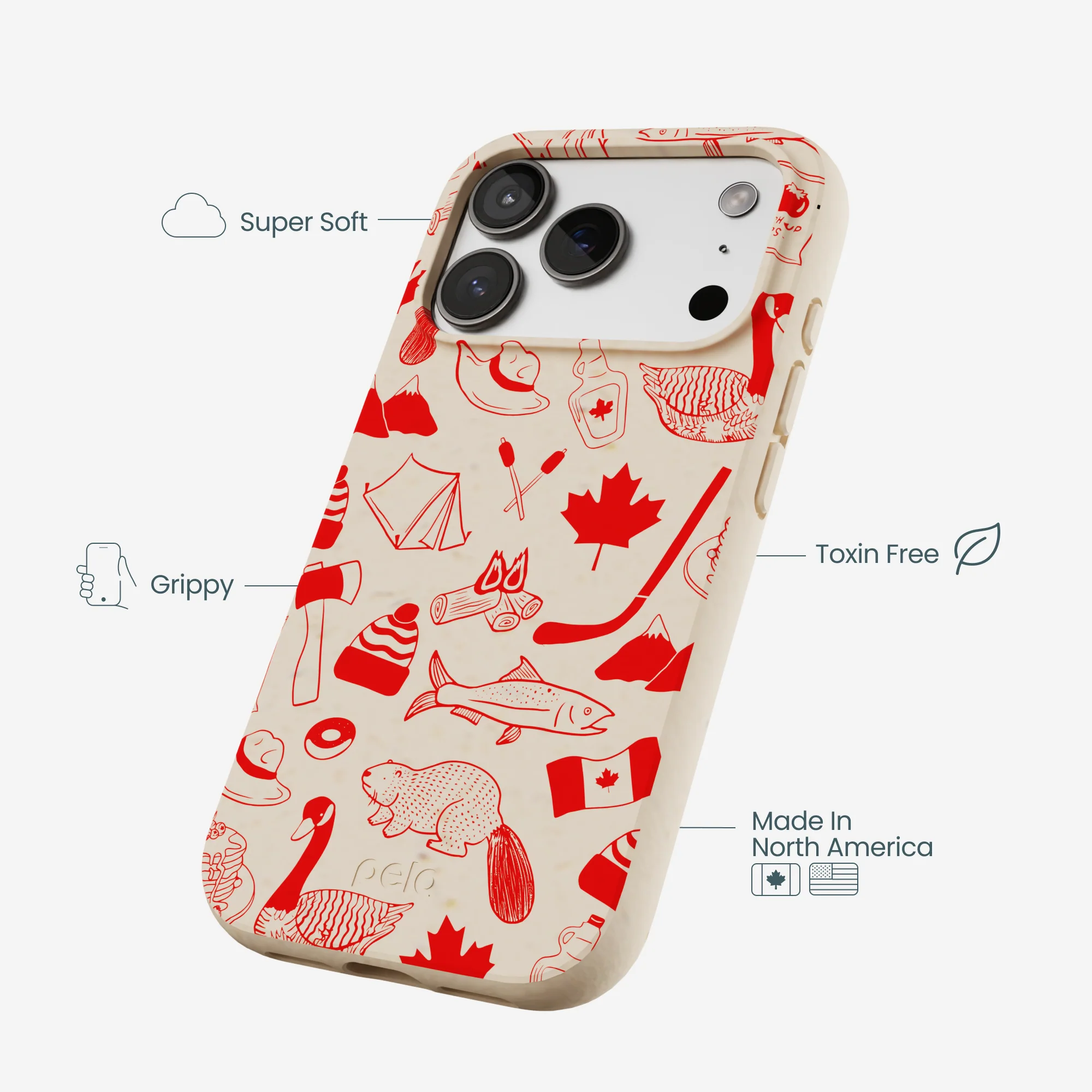 Seashell True North Red iPhone 17 Pro Case - Image 4