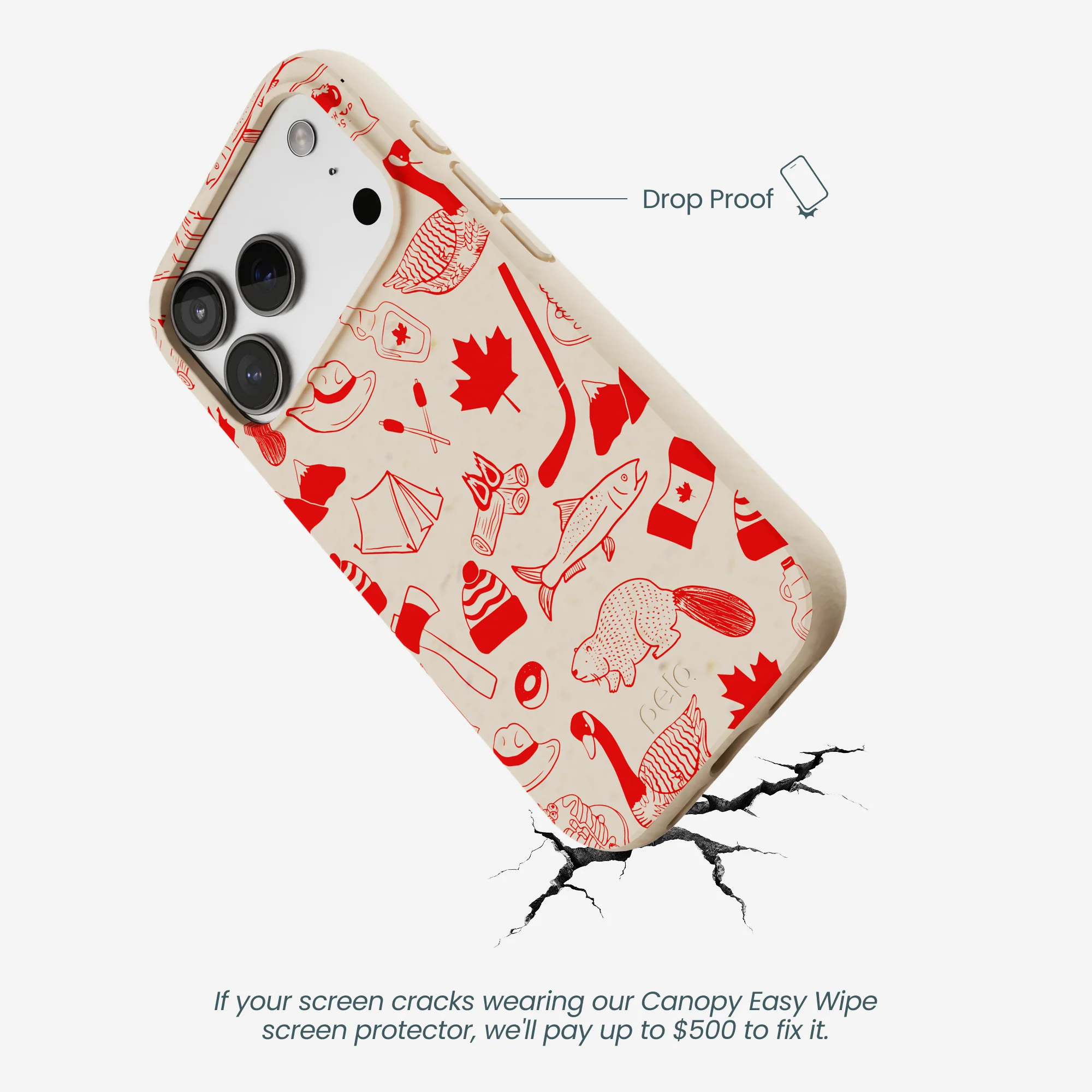 Seashell True North Red iPhone 17 Pro Case - Image 5