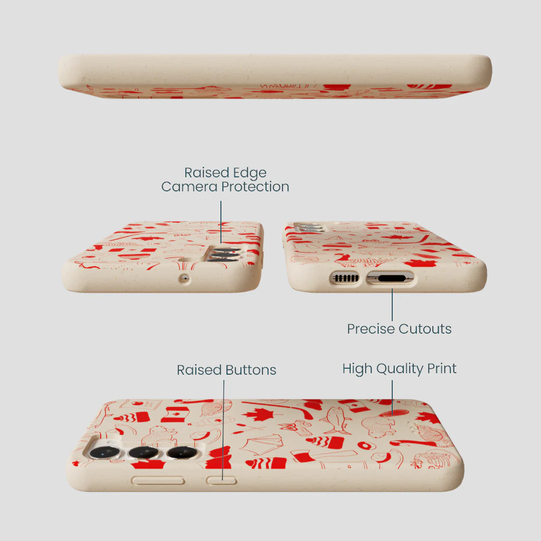 Seashell True North Red Samsung Galaxy S24+(Plus) Case - Image 3