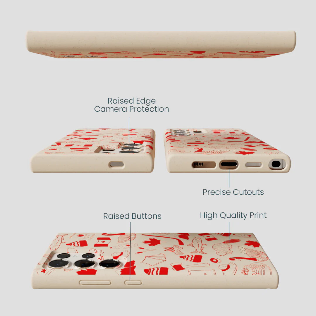 Seashell True North Red Samsung Galaxy S24 Ultra Case - Image 3
