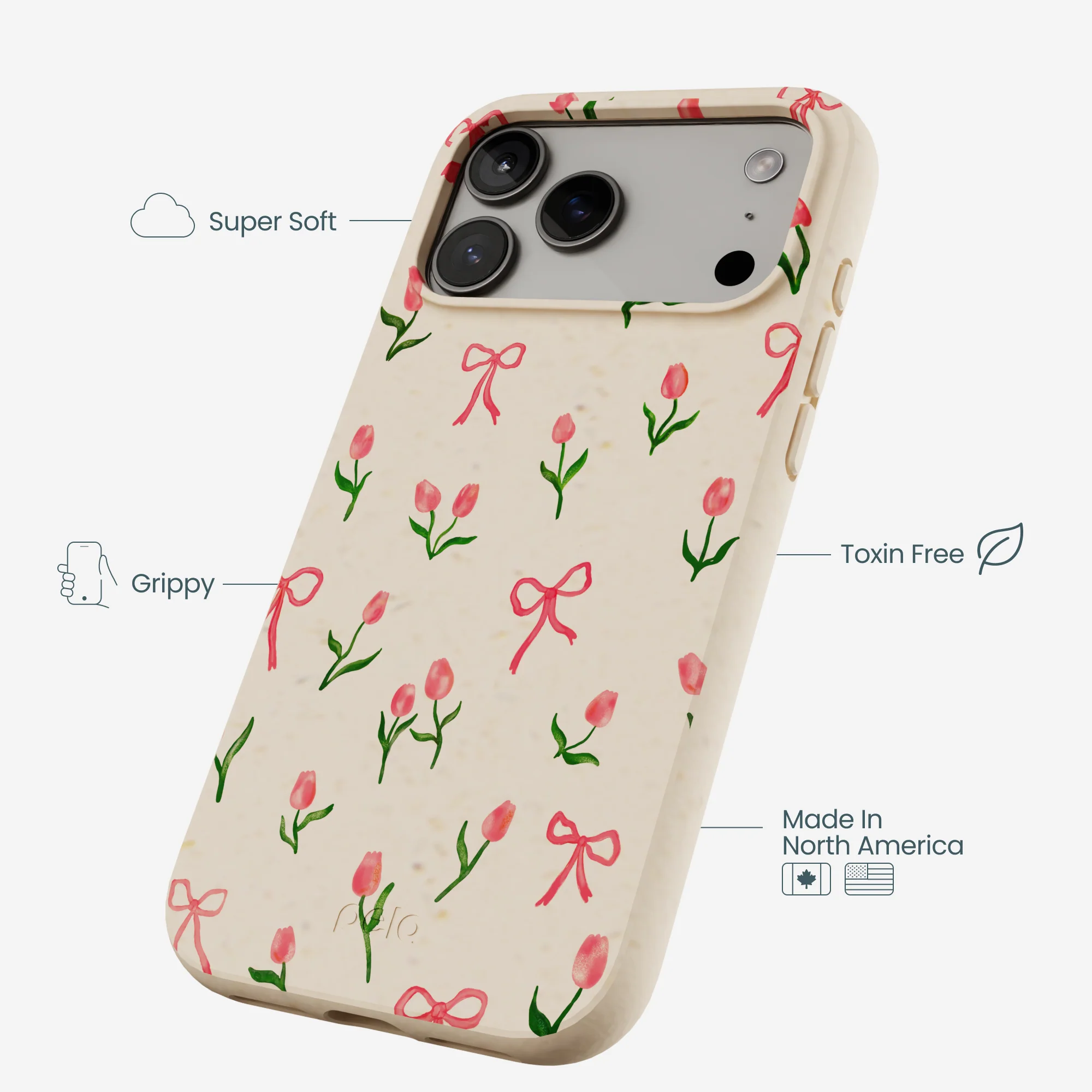 Seashell Tulip Bliss iPhone 17 Pro Max Case - Image 4
