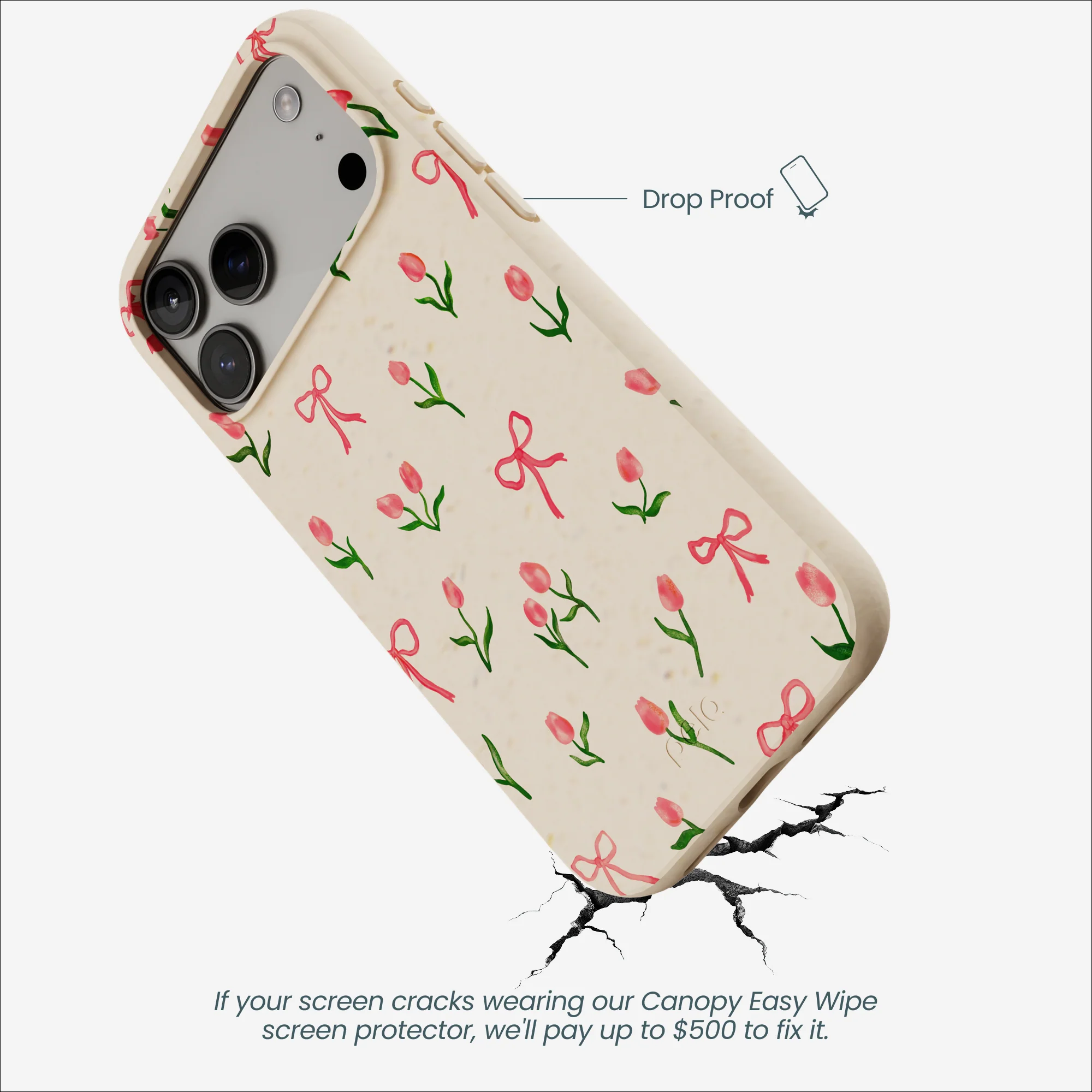 Seashell Tulip Bliss iPhone 17 Pro Max Case - Image 5
