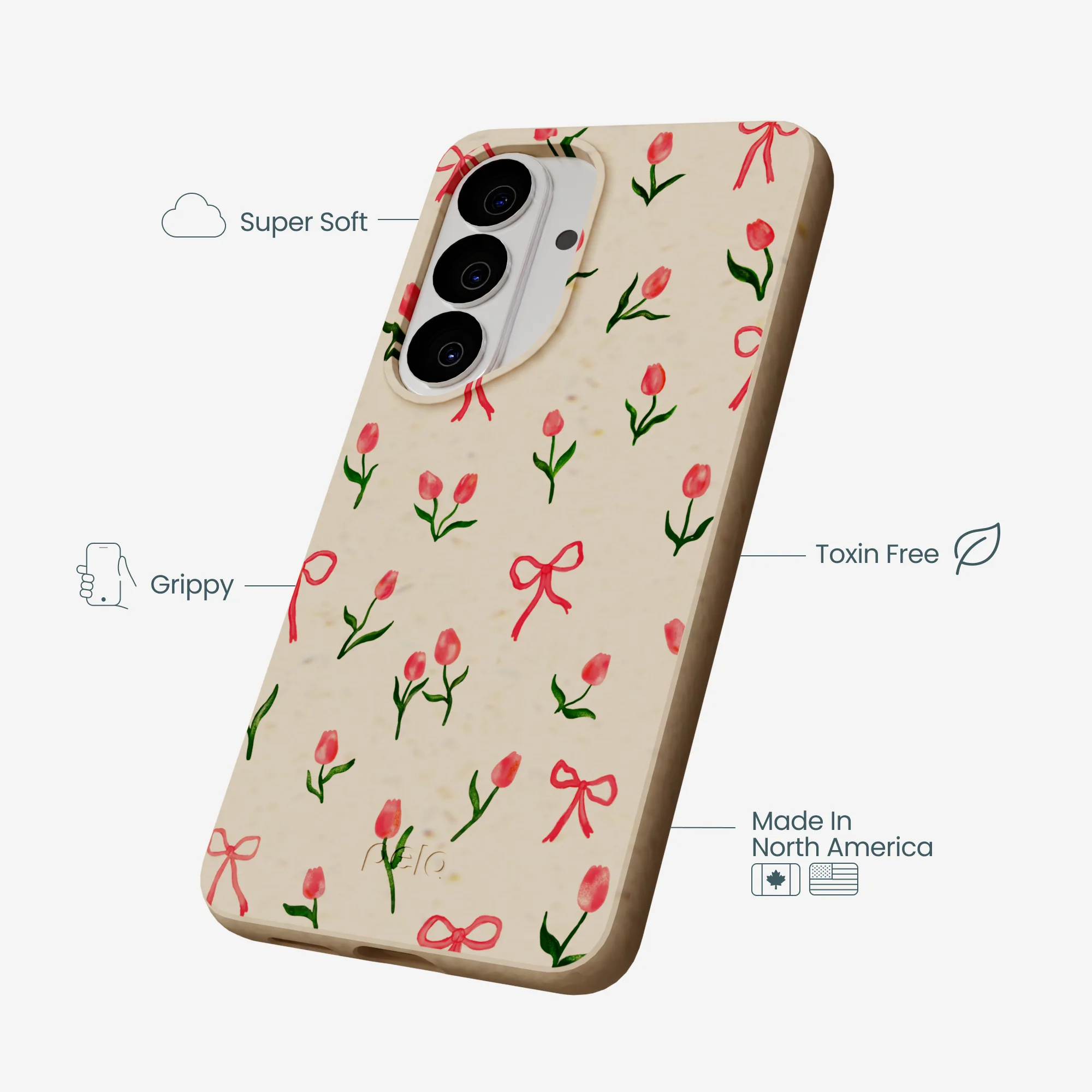 Seashell Tulip Bliss Samsung Galaxy S26 Case - Image 4