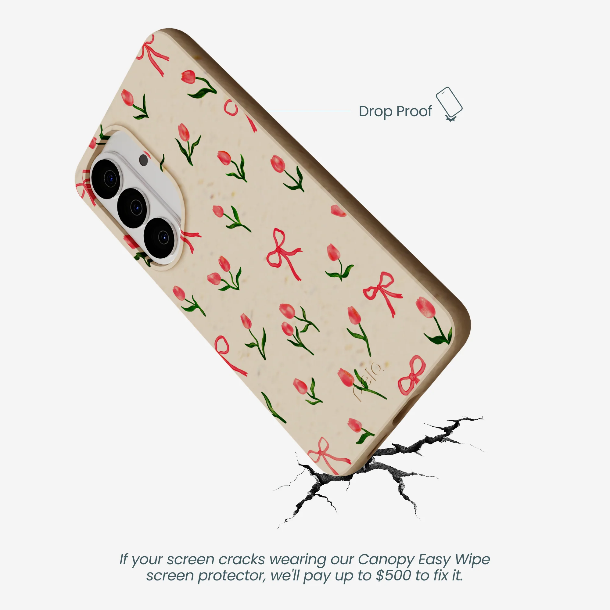 Seashell Tulip Bliss Samsung Galaxy S26 Case - Image 5