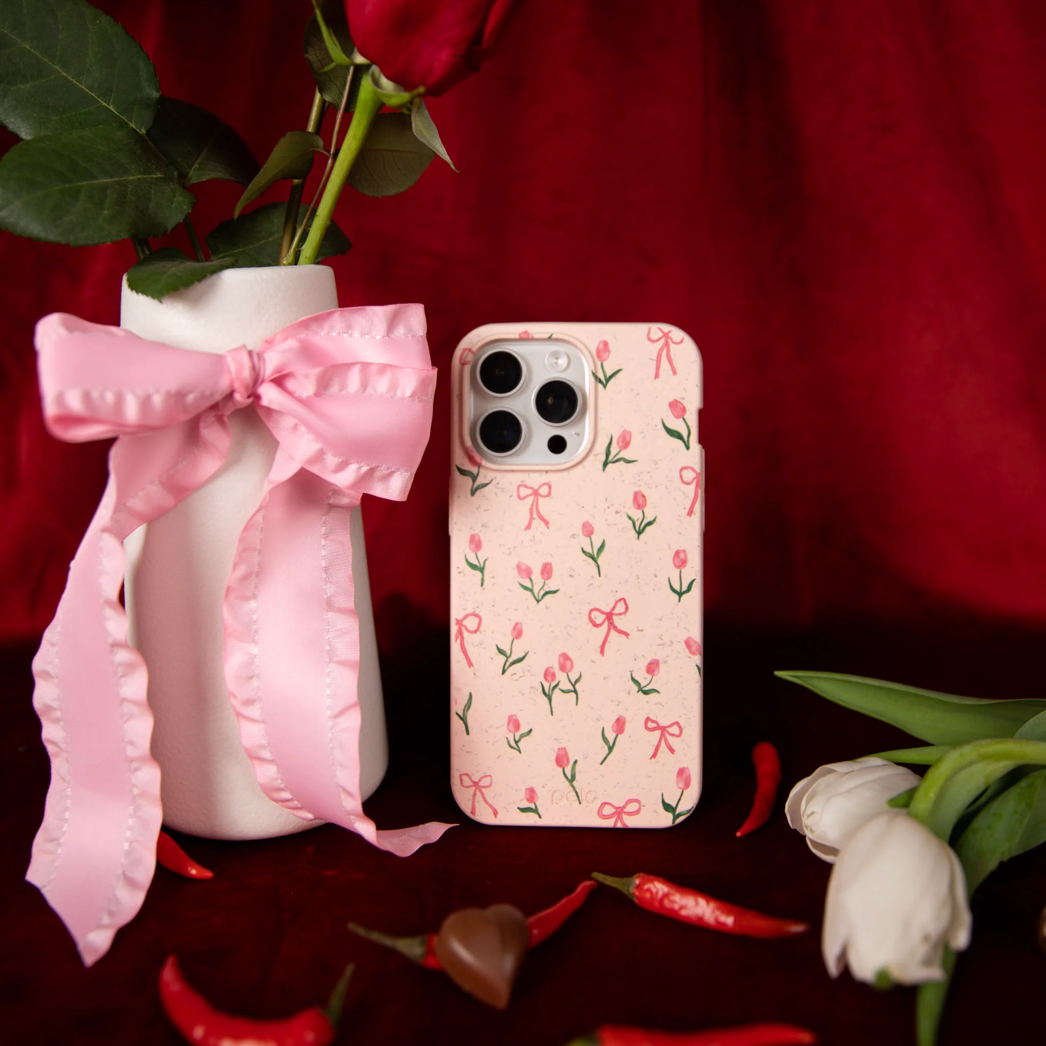 Seashell Tulip Bliss iPhone 17 Pro Max Case - Image 6