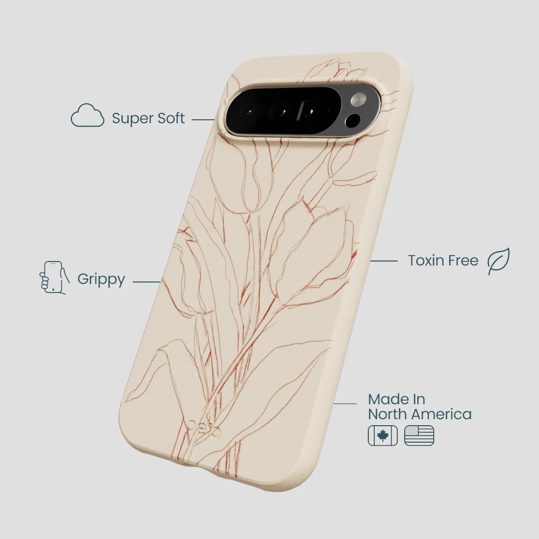 Seashell Tulip Bouquet Google Pixel 10 Pro XL Case - Image 3