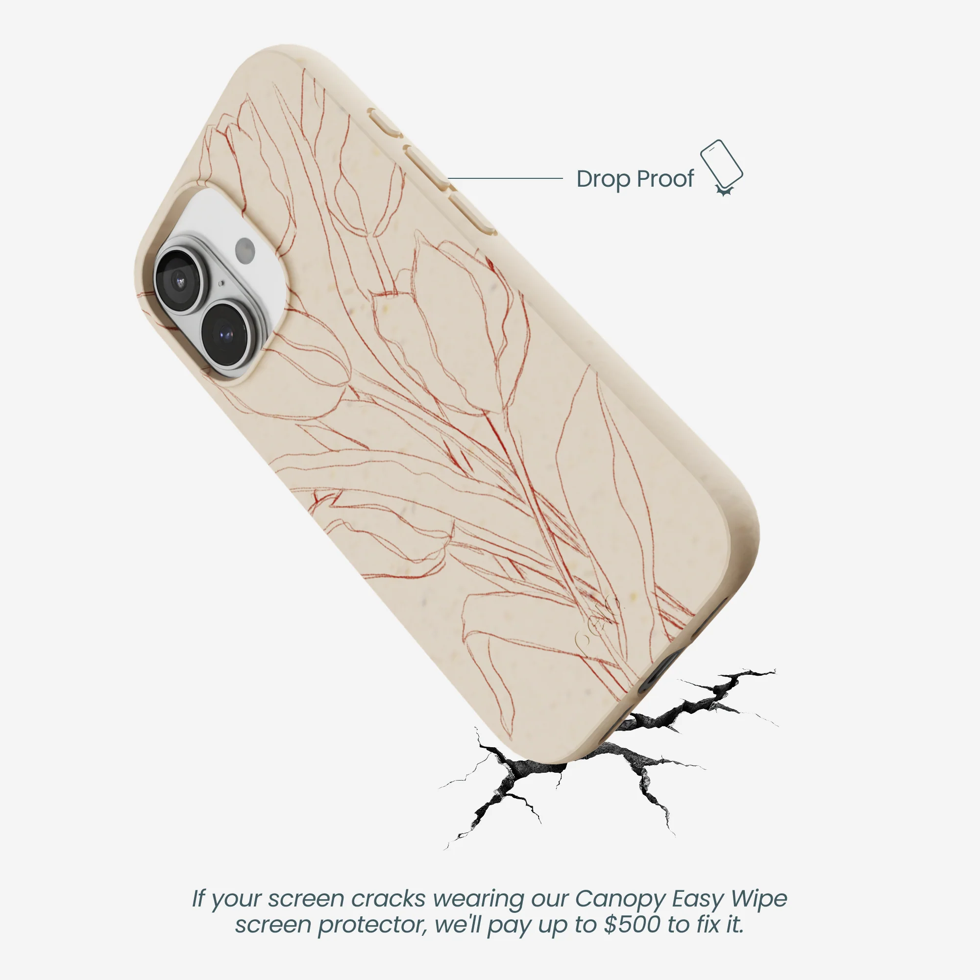 Seashell Tulip Bouquet iPhone 17 Case - Image 5