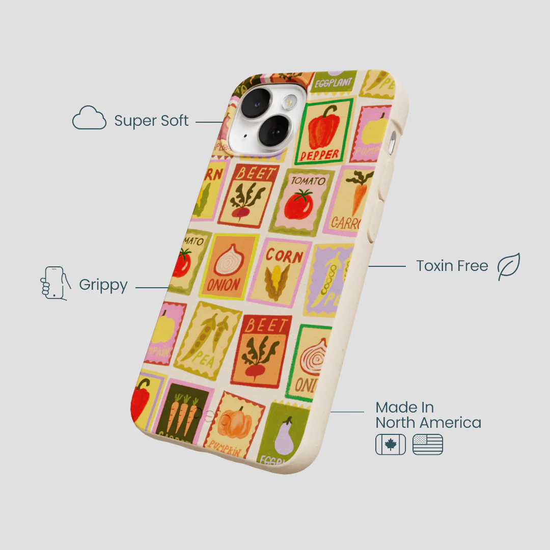 Seashell Veggie Packets iPhone 13 Case - Image 4
