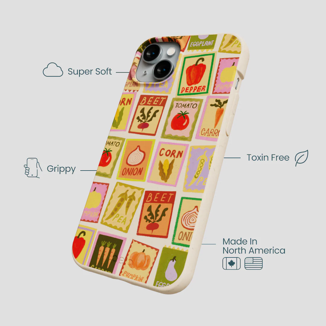 Seashell Veggie Packets iPhone 14 Plus Case - Image 4
