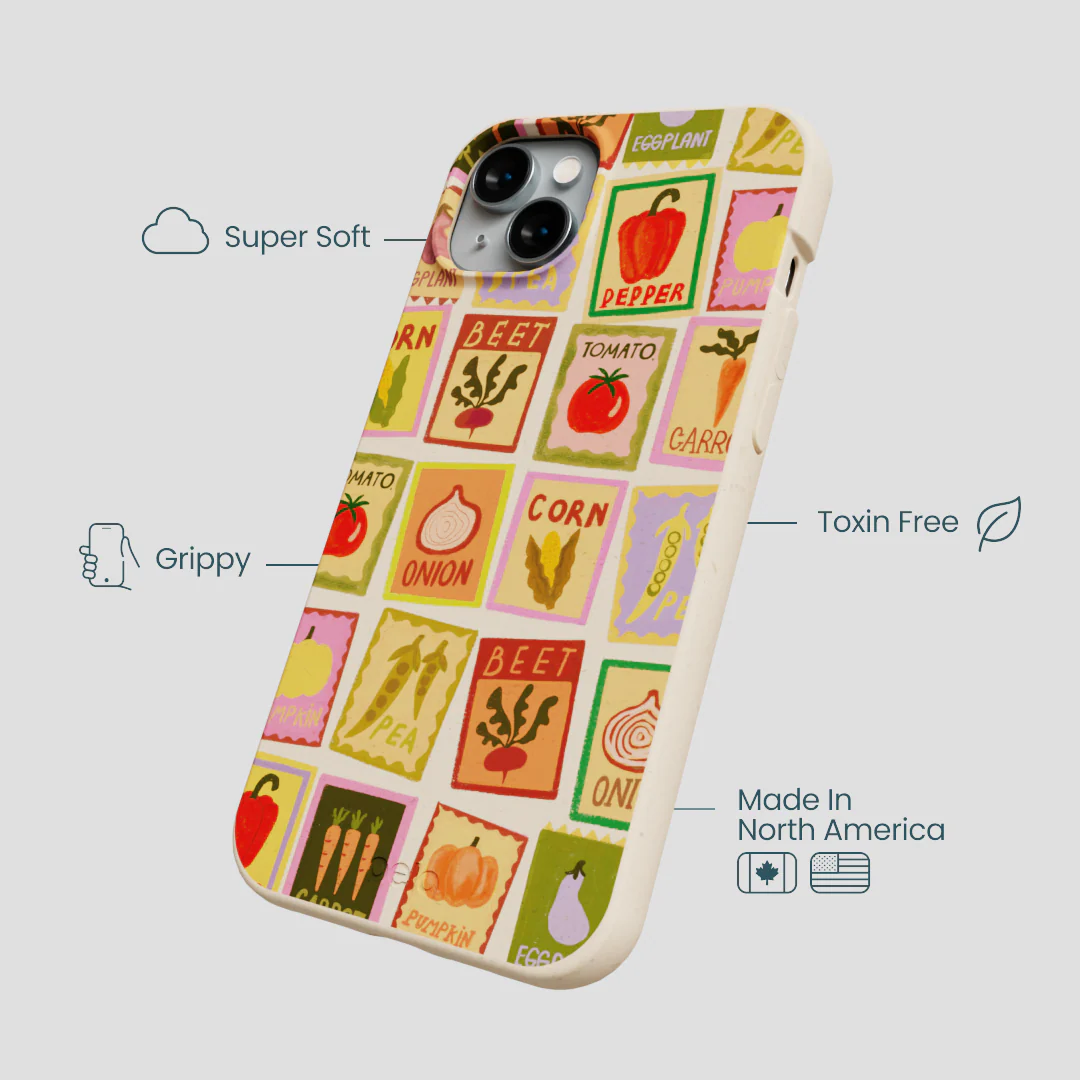 Seashell Veggie Packets iPhone 15 Plus Case - Image 4
