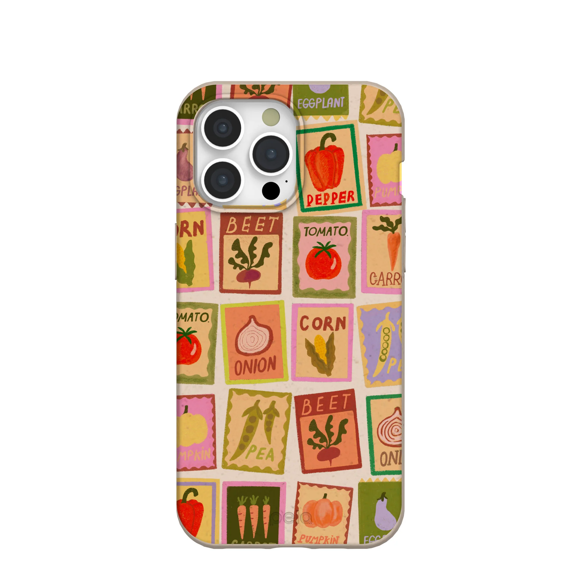 Seashell Veggie Packets iPhone 15 Pro Max Case