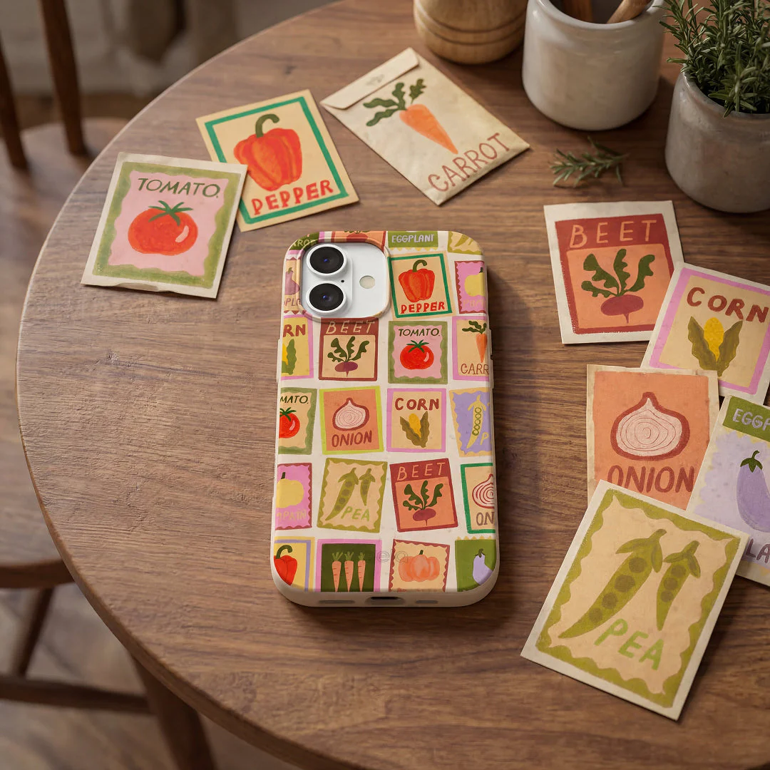 Seashell Veggie Packets iPhone 16 Plus Case - Image 2