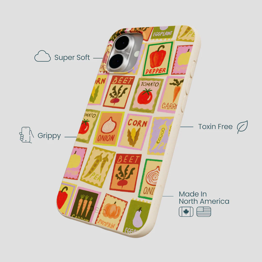Seashell Veggie Packets iPhone 16 Plus Case - Image 4