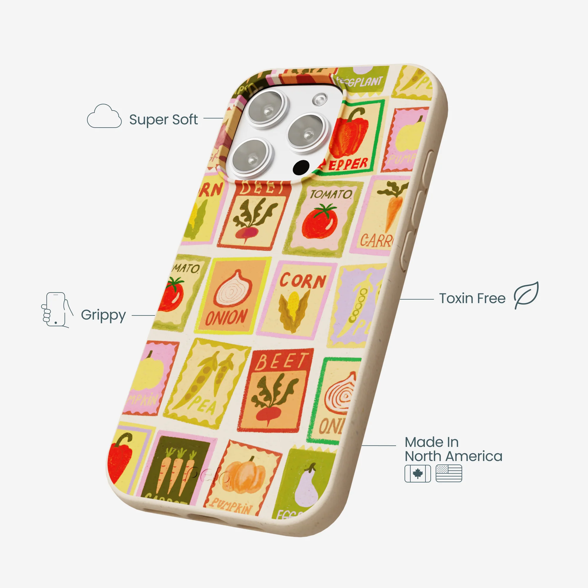 Seashell Veggie Packets iPhone 16 Pro Max Case - Image 4