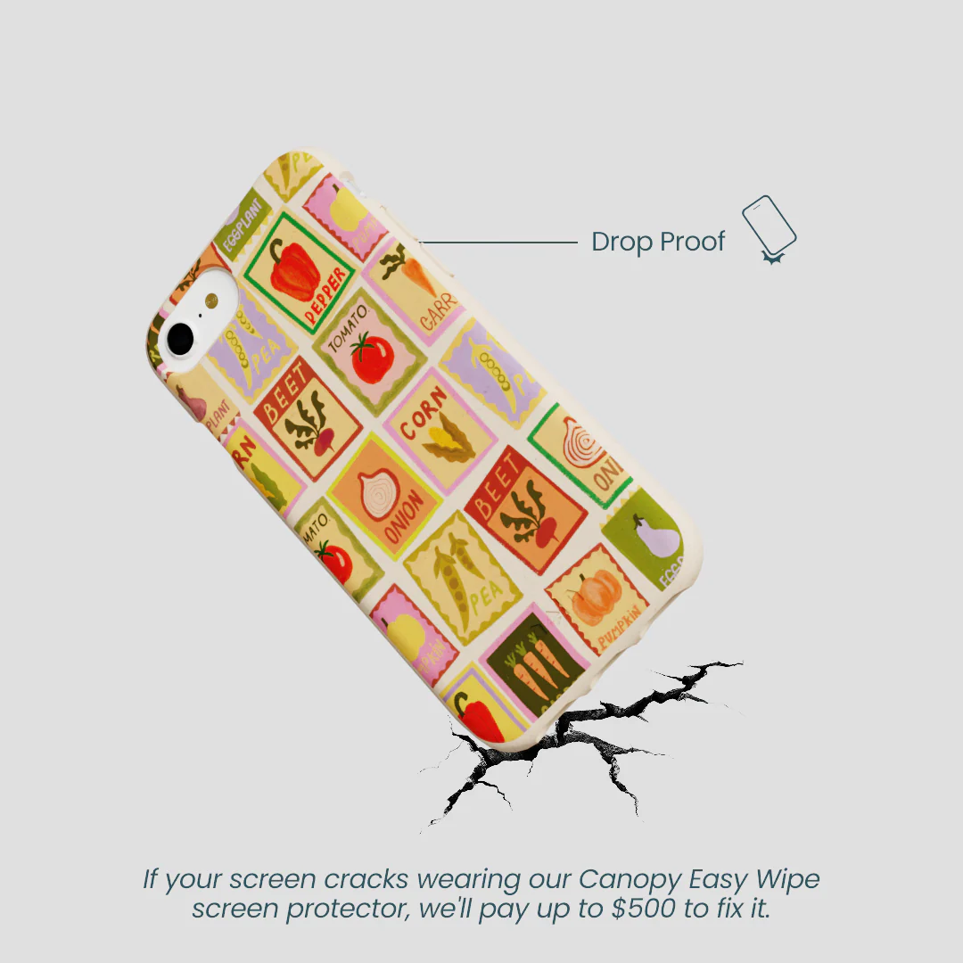 Seashell Veggie Packets iPhone 6/6s/7/8/SE Case - Image 4