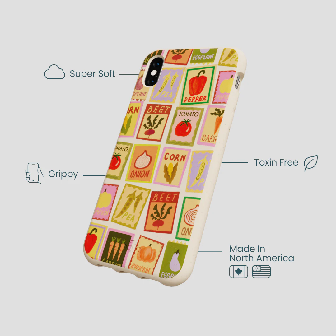 Seashell Veggie Packets iPhone XR Case - Image 3
