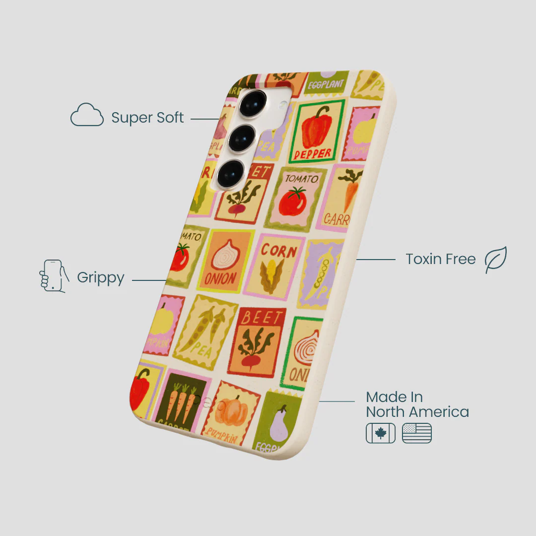 Seashell Veggie Packets Samsung Galaxy S24 Case - Image 3