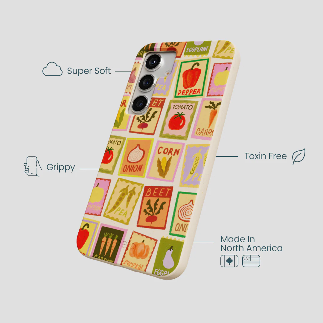 Seashell Veggie Packets Samsung Galaxy S25 Case - Image 3
