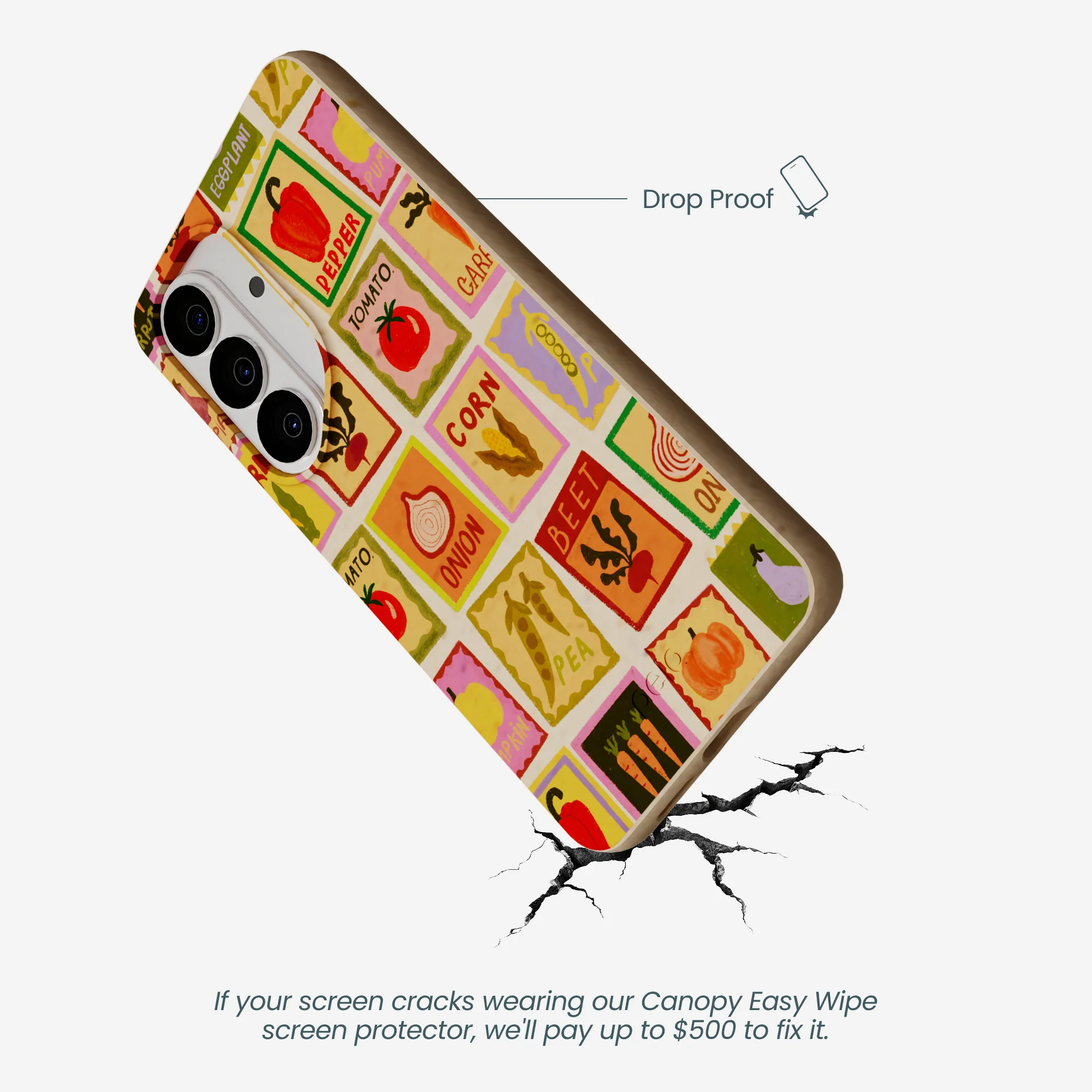 Seashell Veggie Packets Samsung Galaxy S26 Case - Image 4