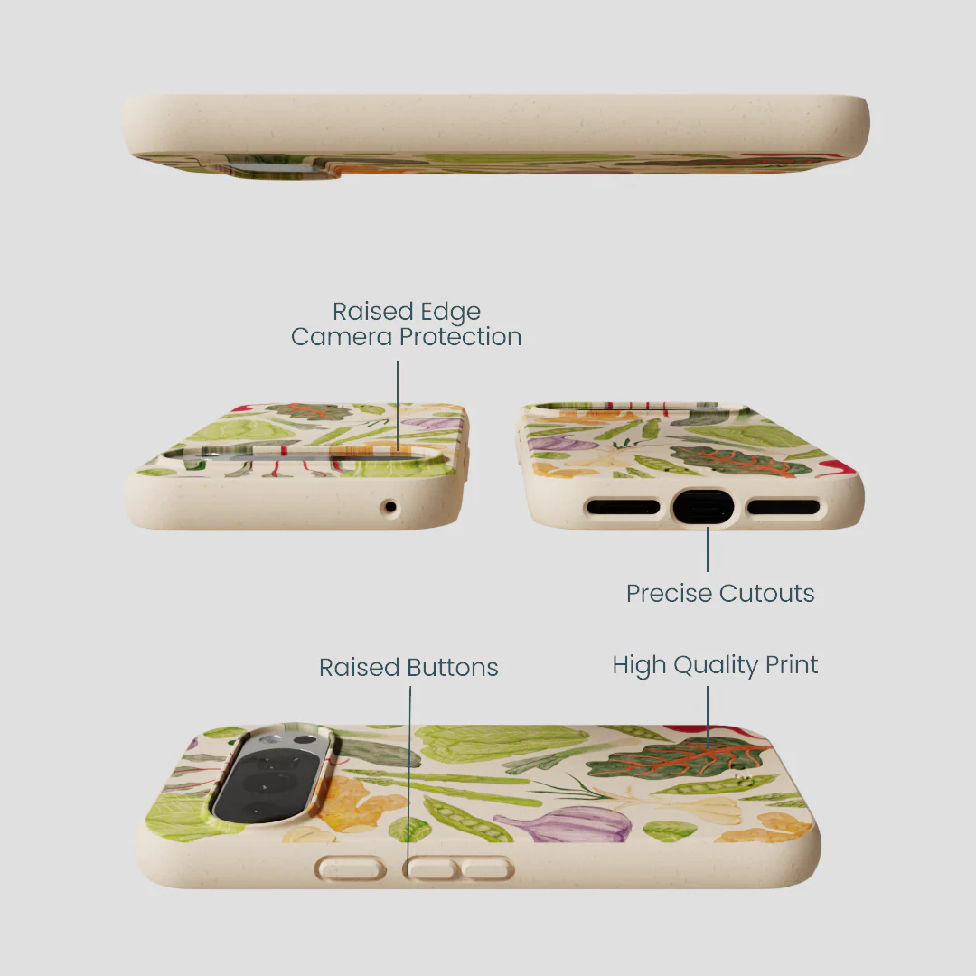 Seashell Veggie Patch Google Pixel 10/10 Pro Case - Image 3