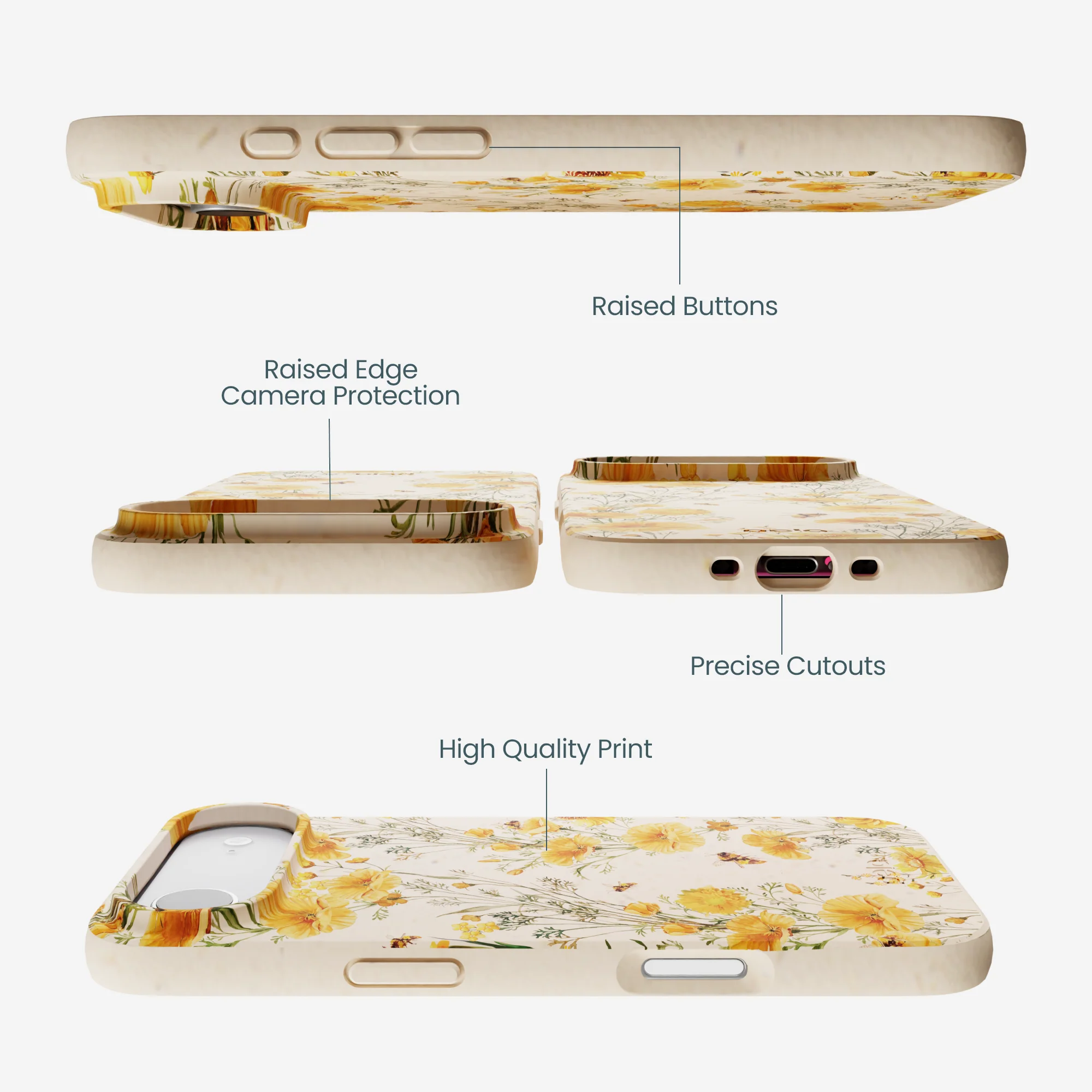 Seashell Vintage Bee iPhone Air Case - Image 3