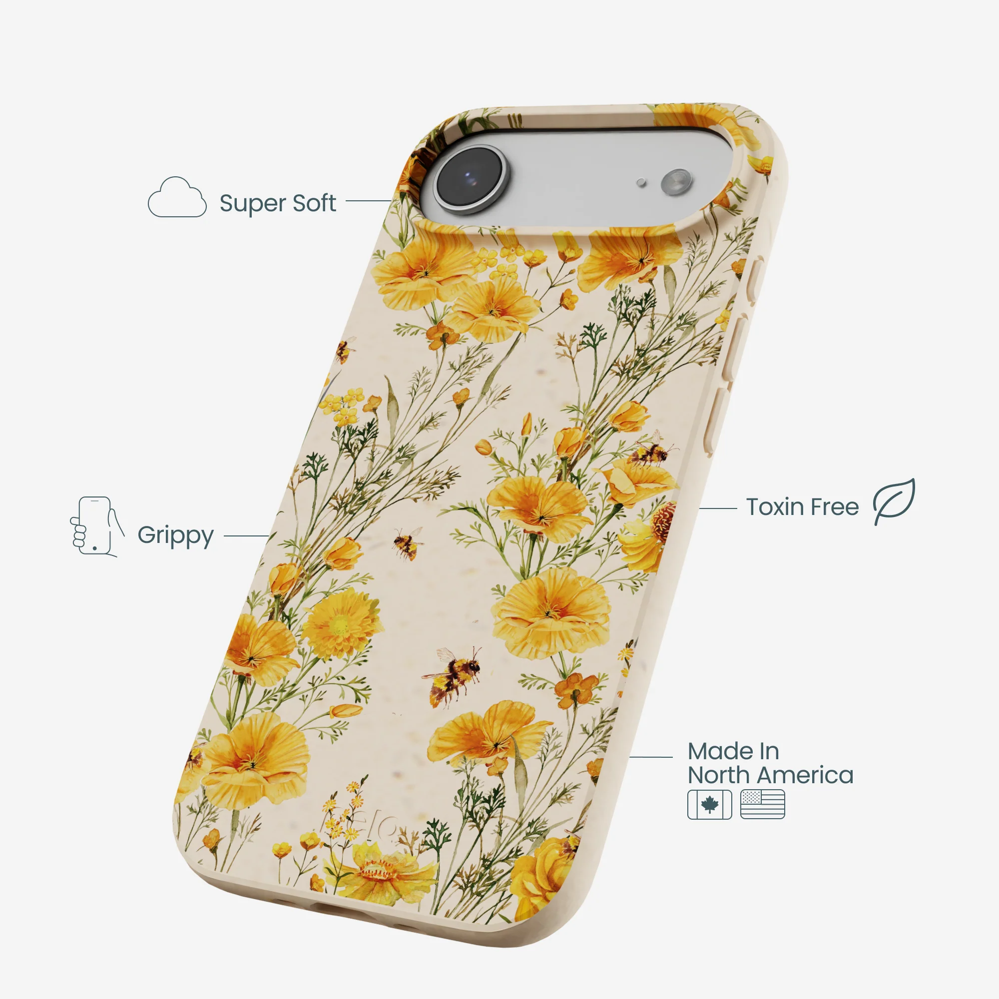 Seashell Vintage Bee iPhone Air Case - Image 4
