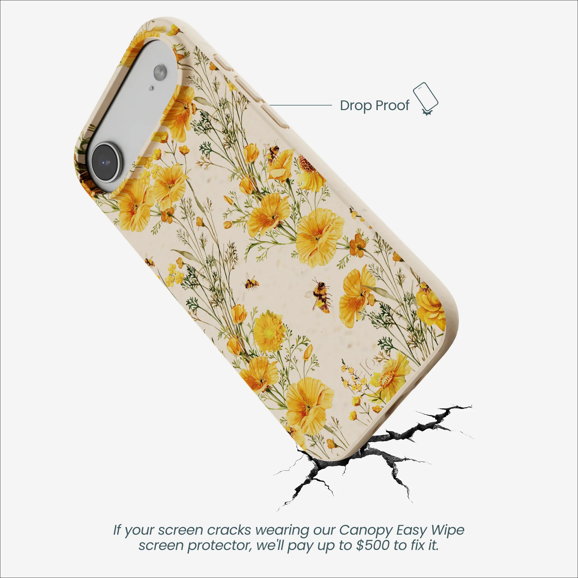 Seashell Vintage Bee iPhone Air Case - Image 5