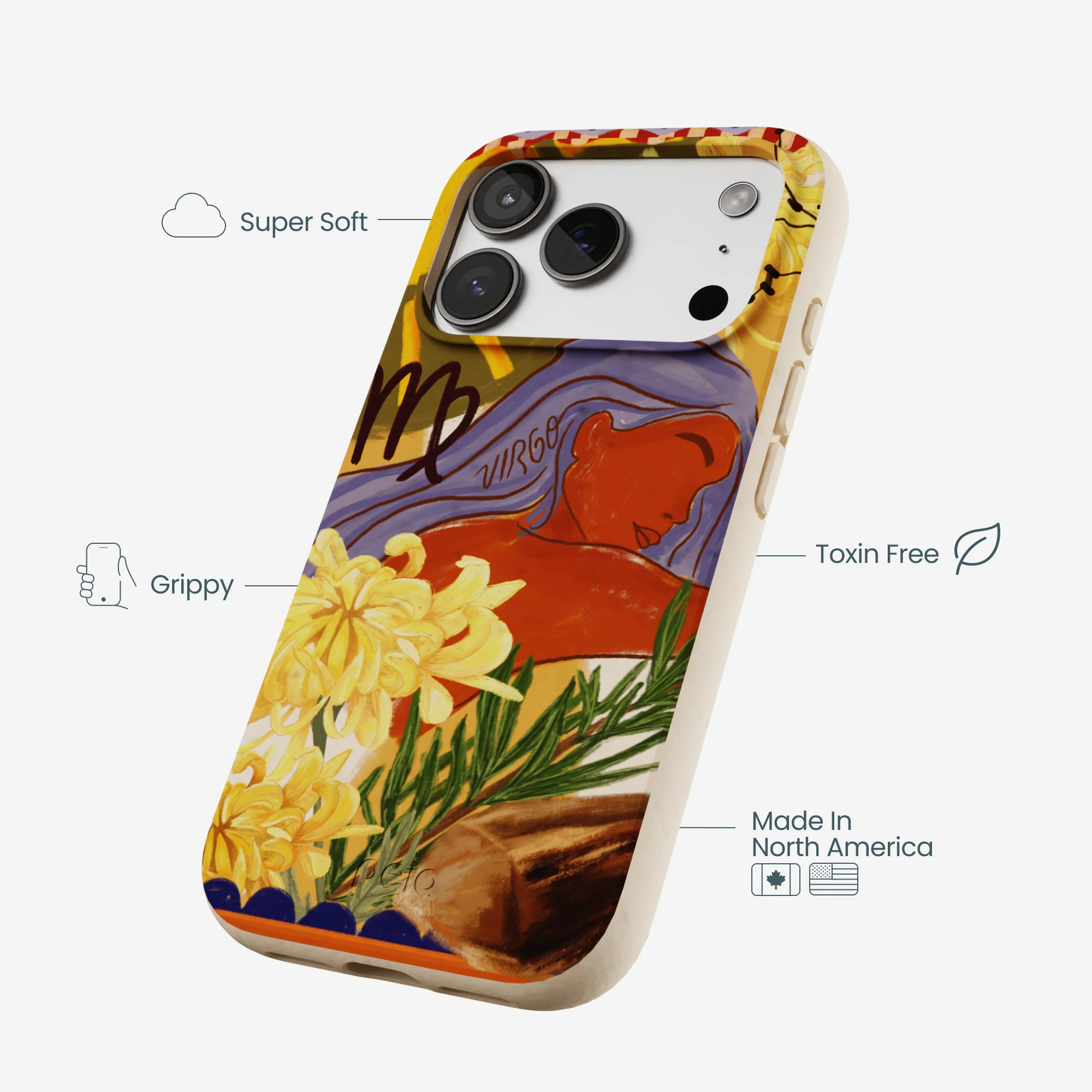 Seashell Virgo Goddess iPhone 17 Pro Case - Image 4