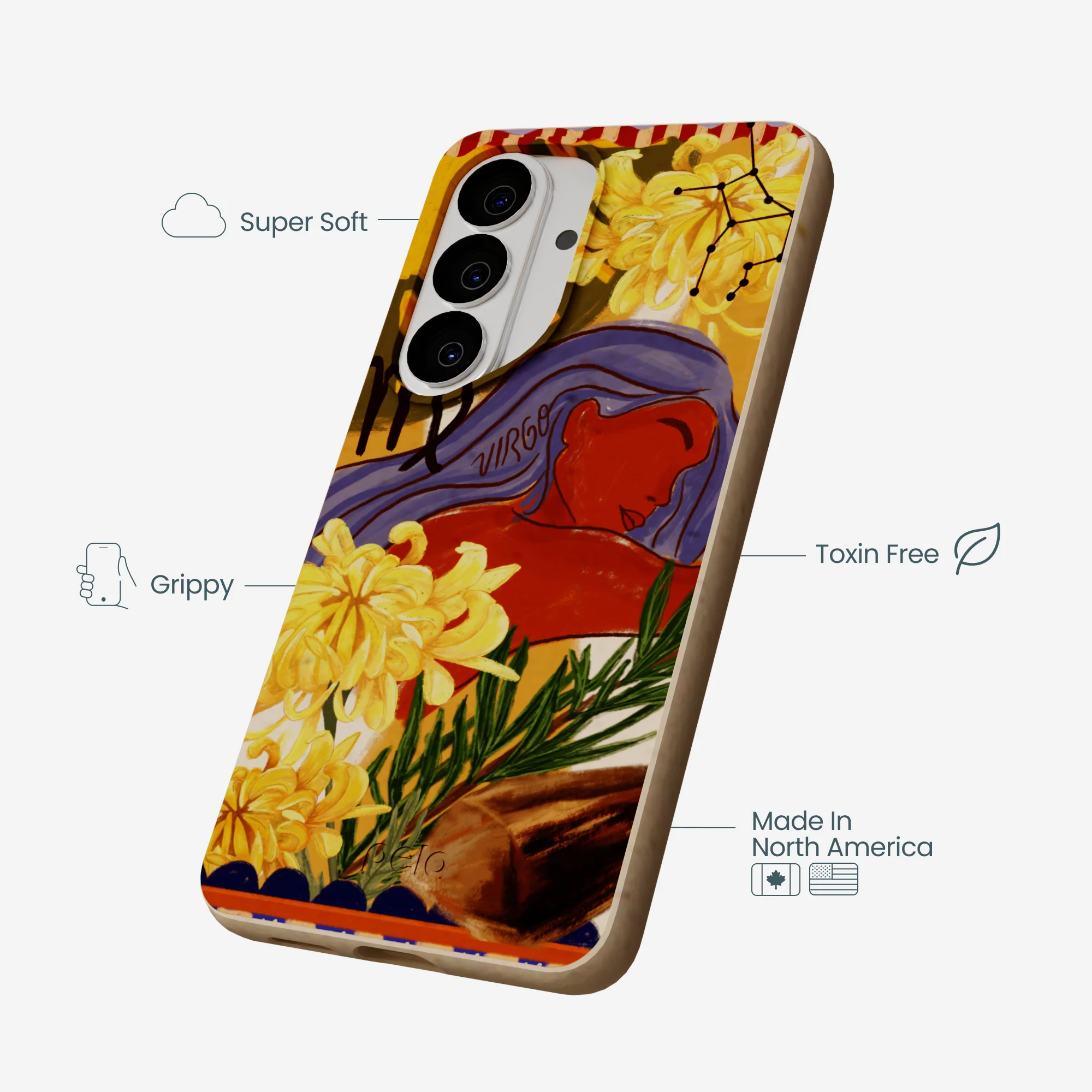 Seashell Virgo Goddess Samsung Galaxy S26 Case - Image 3