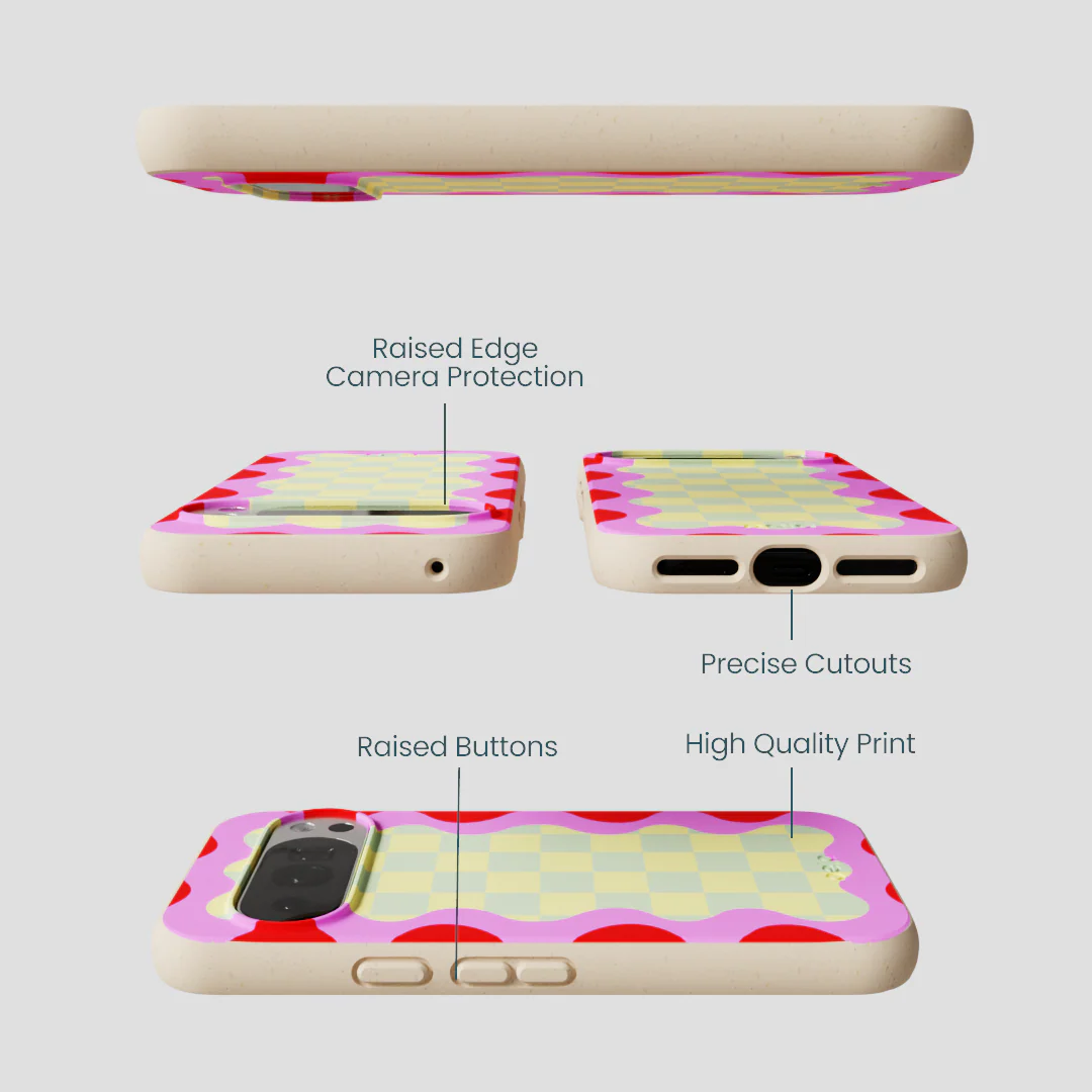 Seashell Warp Grid Google Pixel 10/10 Pro Case - Image 3