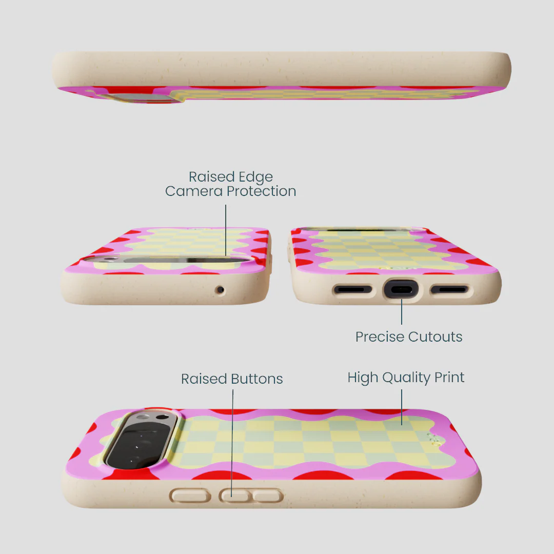 Seashell Warp Grid Google Pixel 10 Pro XL Case - Image 2