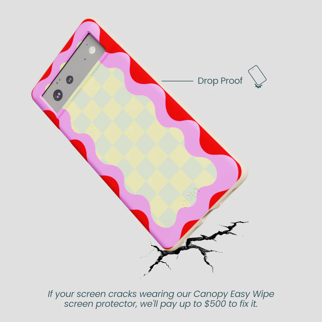 Seashell Warp Grid Google Pixel 6a Case - Image 4