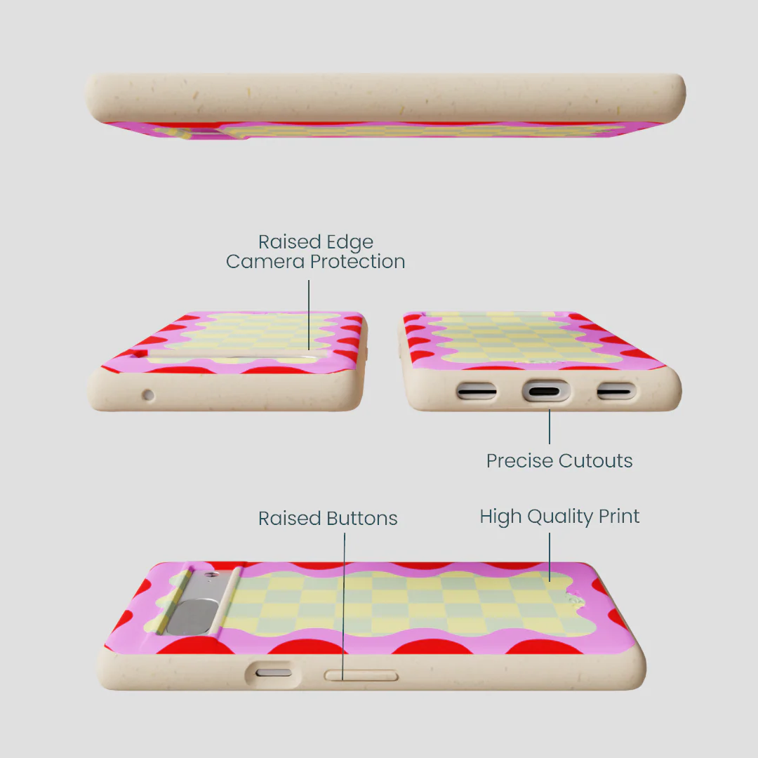 Seashell Warp Grid Google Pixel 7 Case - Image 2
