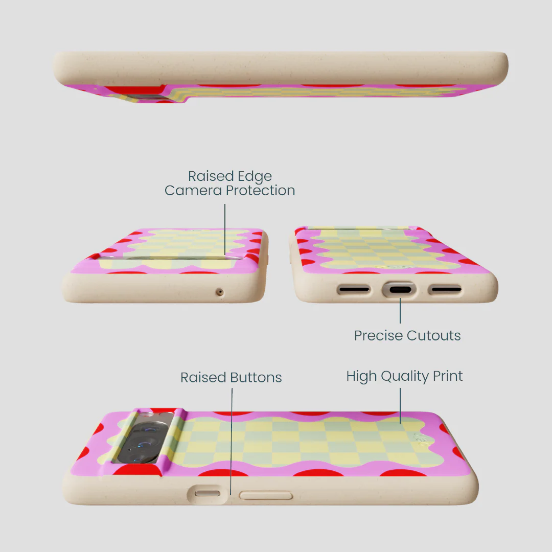 Seashell Warp Grid Google Pixel 8 Pro Case - Image 2