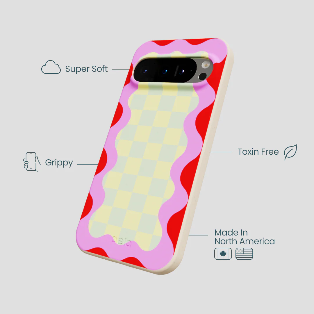 Seashell Warp Grid Google Pixel 9/9 Pro Case - Image 3