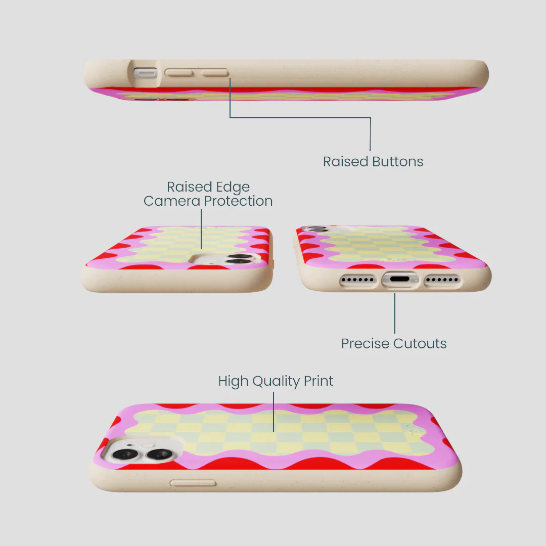 Seashell Warp Grid iPhone 11 Case - Image 2