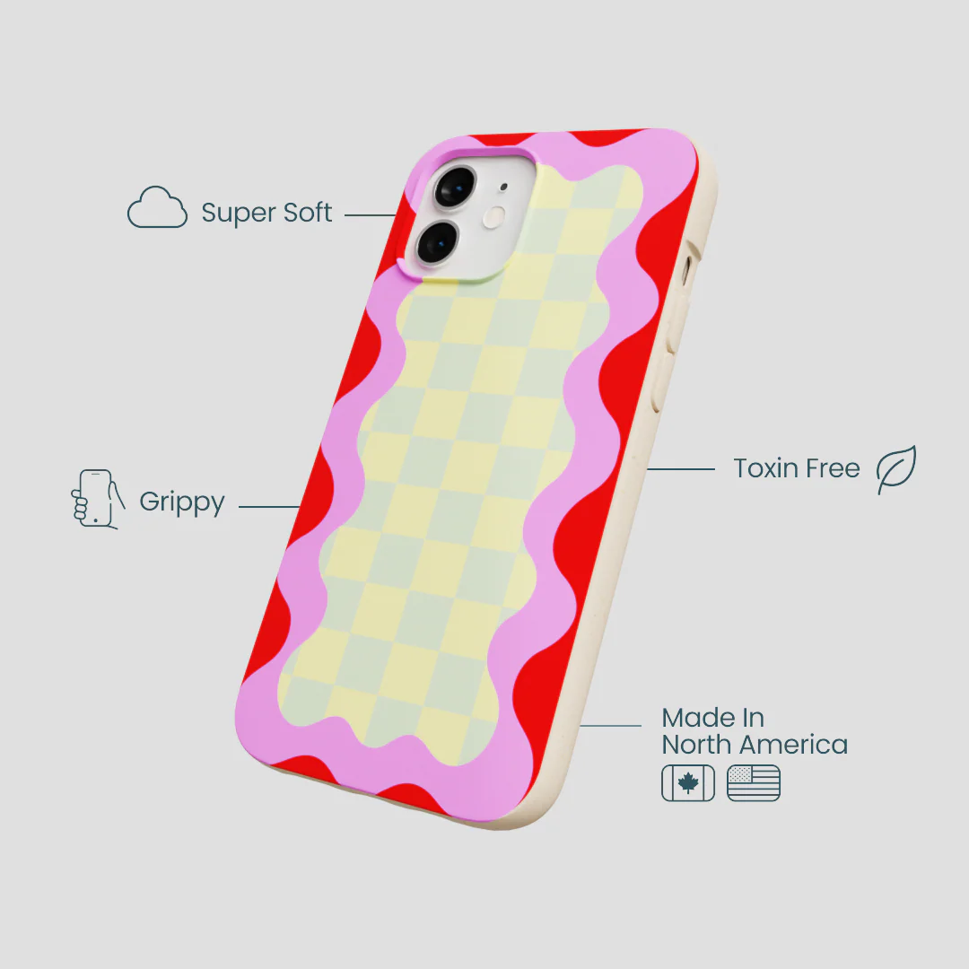Seashell Warp Grid iPhone 12/ iPhone 12 Pro Case - Image 3