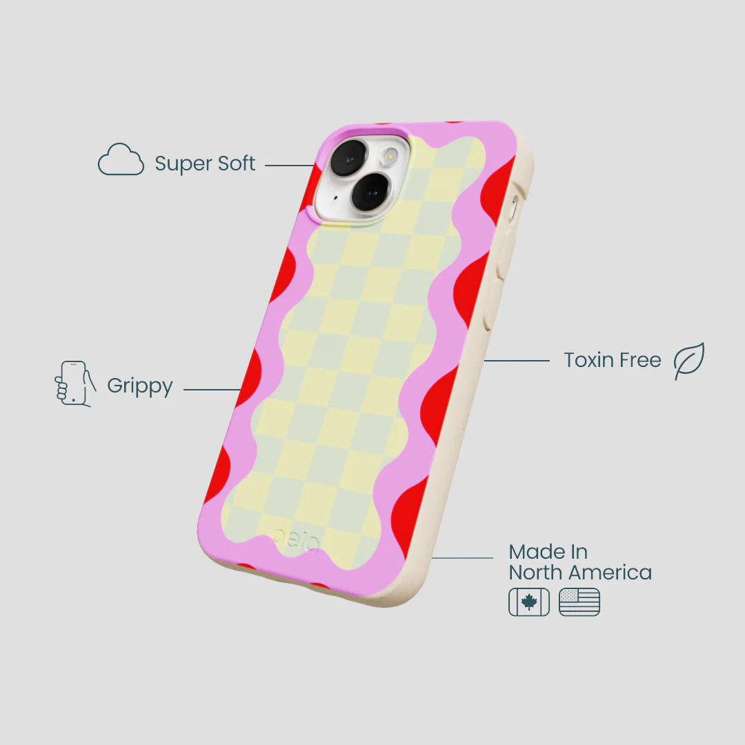 Seashell Warp Grid iPhone 13 Mini Case - Image 4