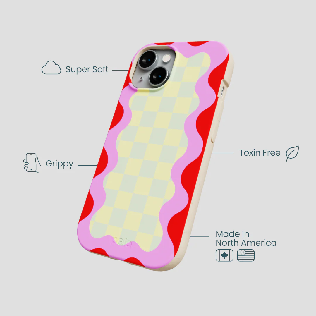 Seashell Warp Grid iPhone 14 Case - Image 4