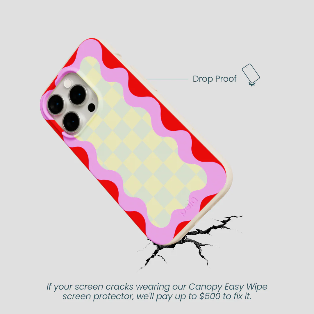 Seashell Warp Grid iPhone 14 Pro Case - Image 5