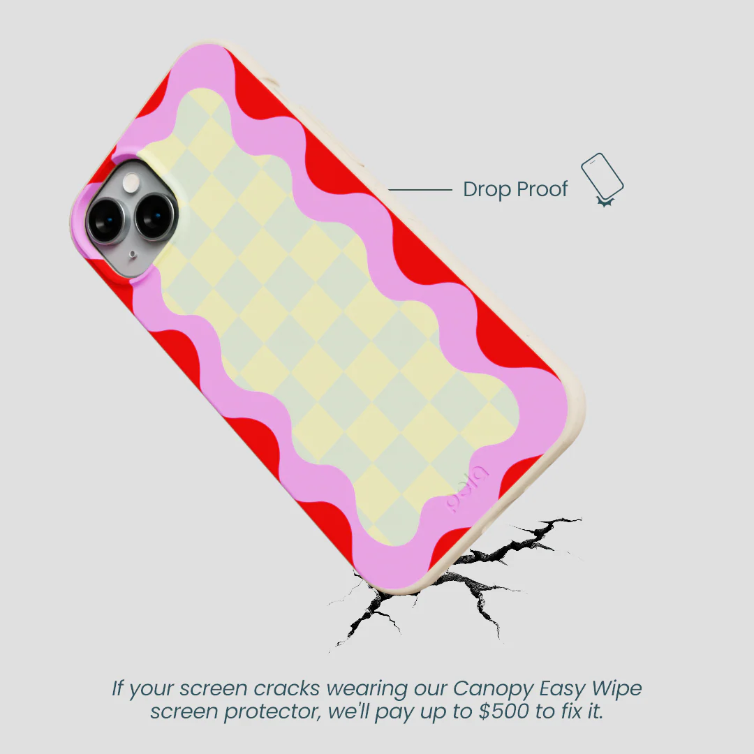 Seashell Warp Grid iPhone 15 Plus Case - Image 5