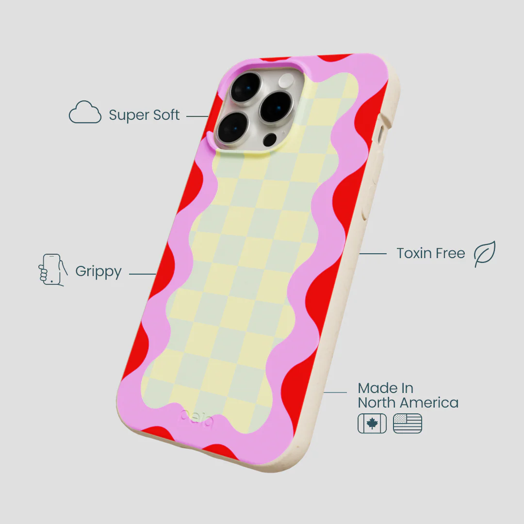 Seashell Warp Grid iPhone 15 Pro Max Case - Image 4
