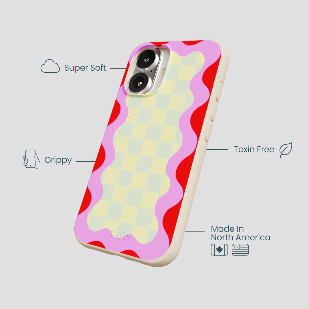 Seashell Warp Grid iPhone 16 Case - Image 4