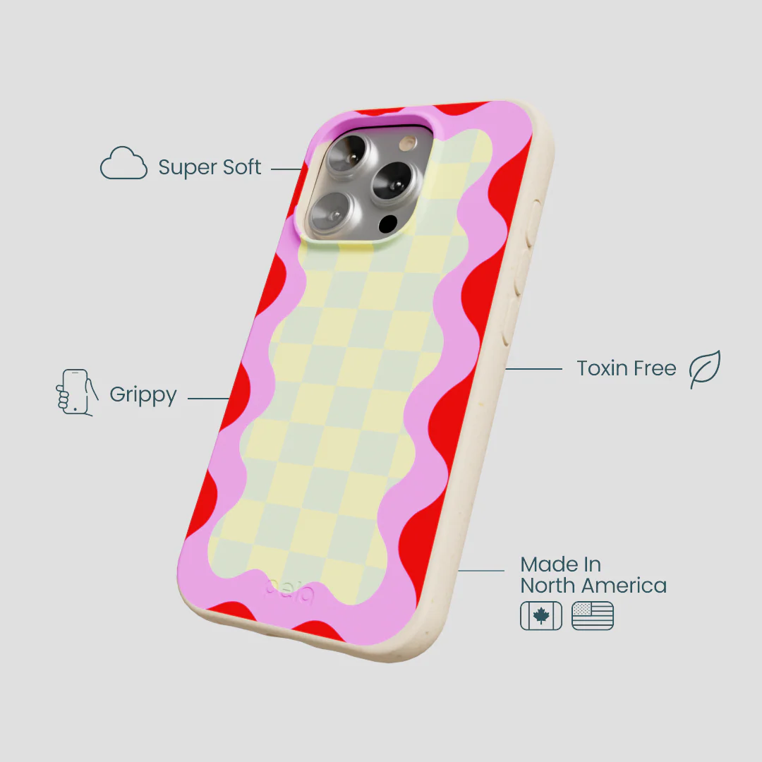 Seashell Warp Grid iPhone 16 Pro Case - Image 4