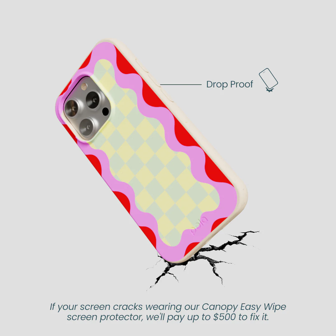 Seashell Warp Grid iPhone 16 Pro Case - Image 5