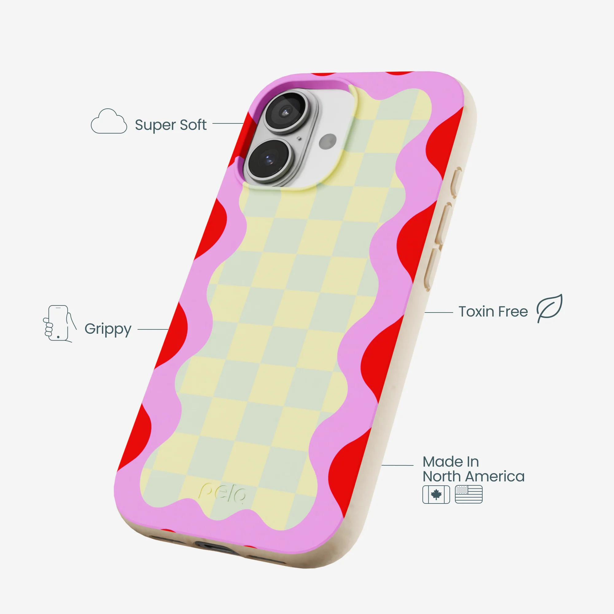 Seashell Warp Grid iPhone 17 Case - Image 4