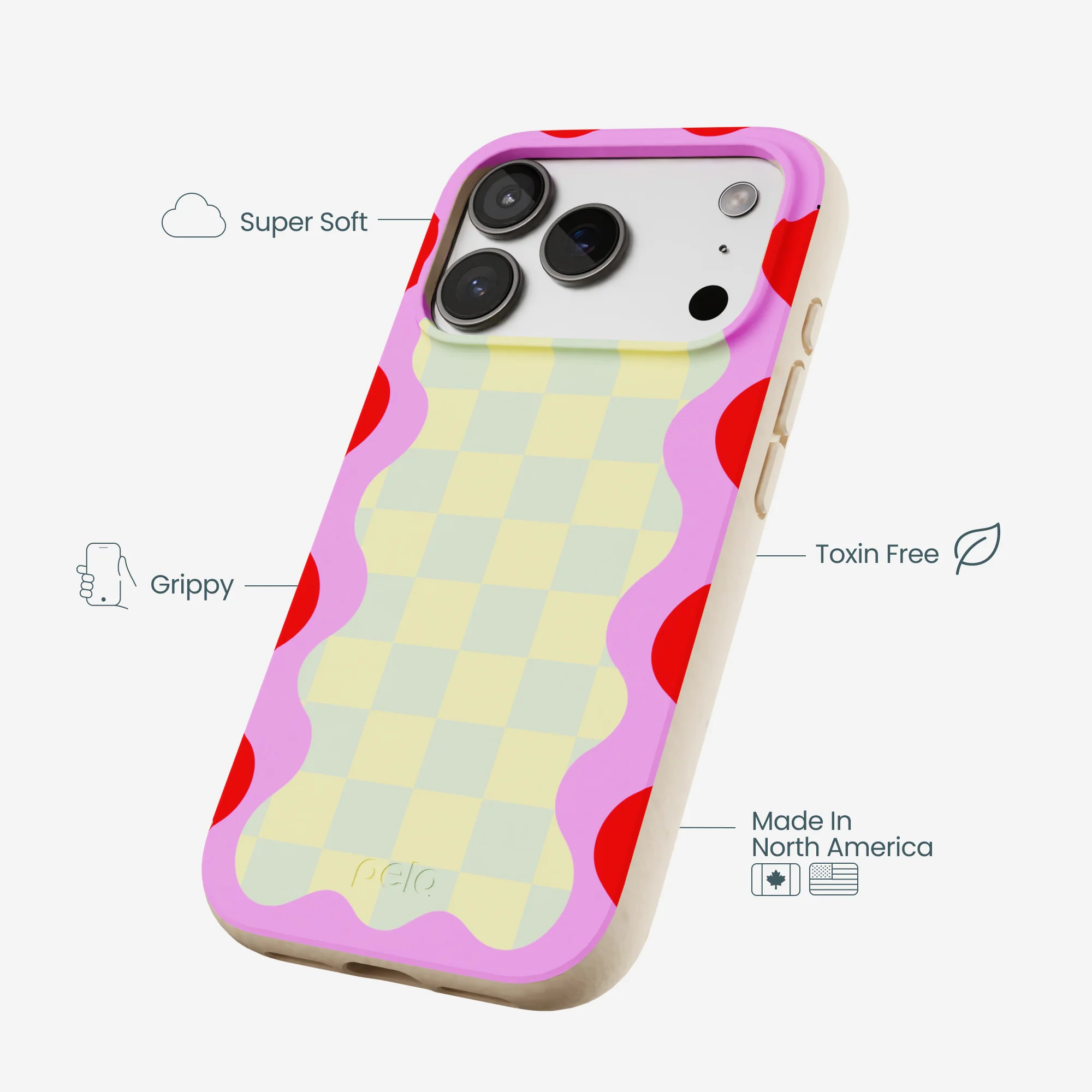 Seashell Warp Grid iPhone 17 Pro Case - Image 4