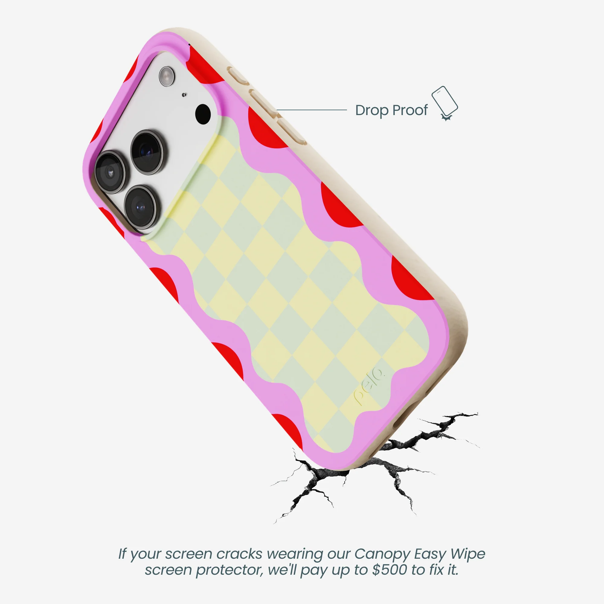 Seashell Warp Grid iPhone 17 Pro Case - Image 5
